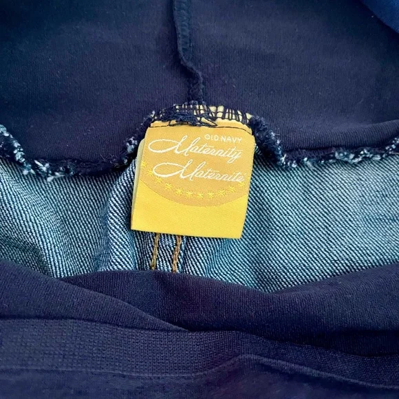 Old Navy Maternity Denim Panel Skirt - Dark Blue - Picture 3 of 6